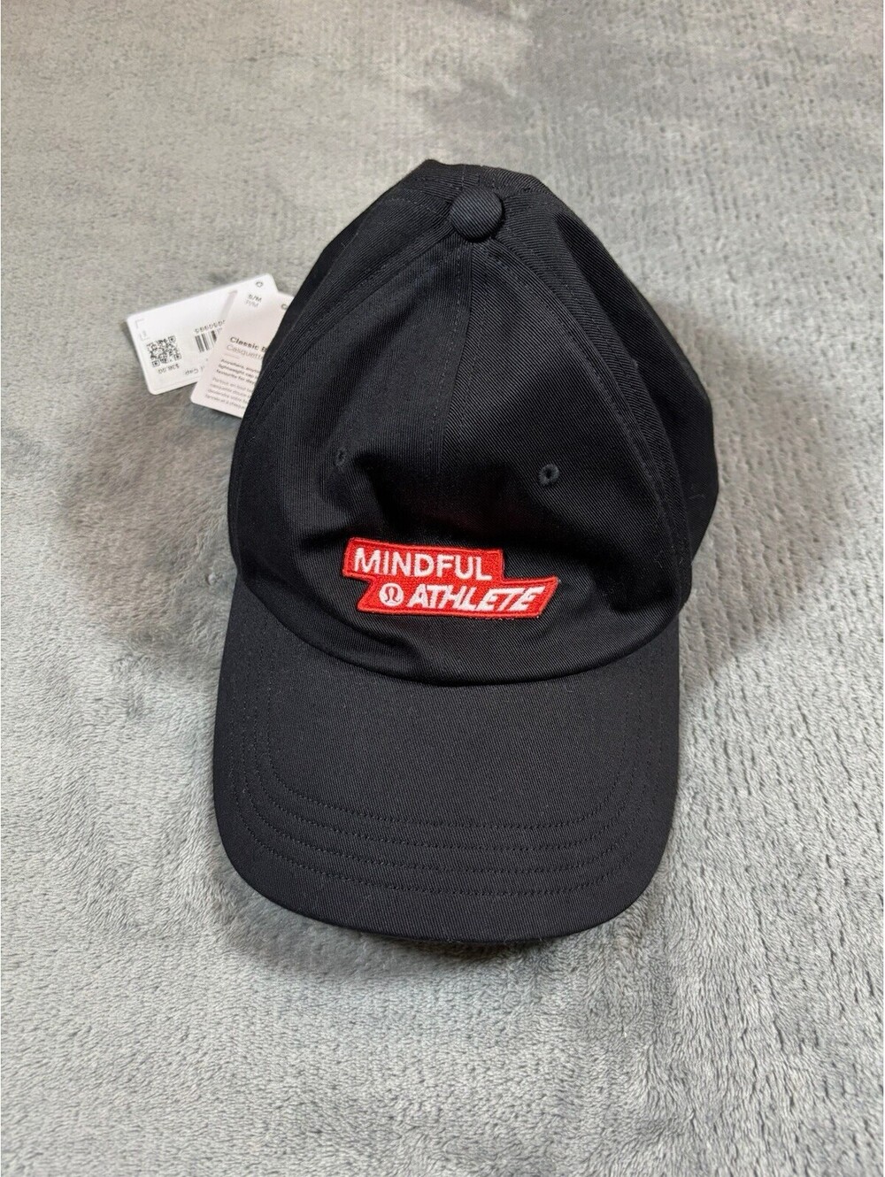 Lululemon Mindful Athlete Classic Ball Cap S/M New With Tags Black Hat